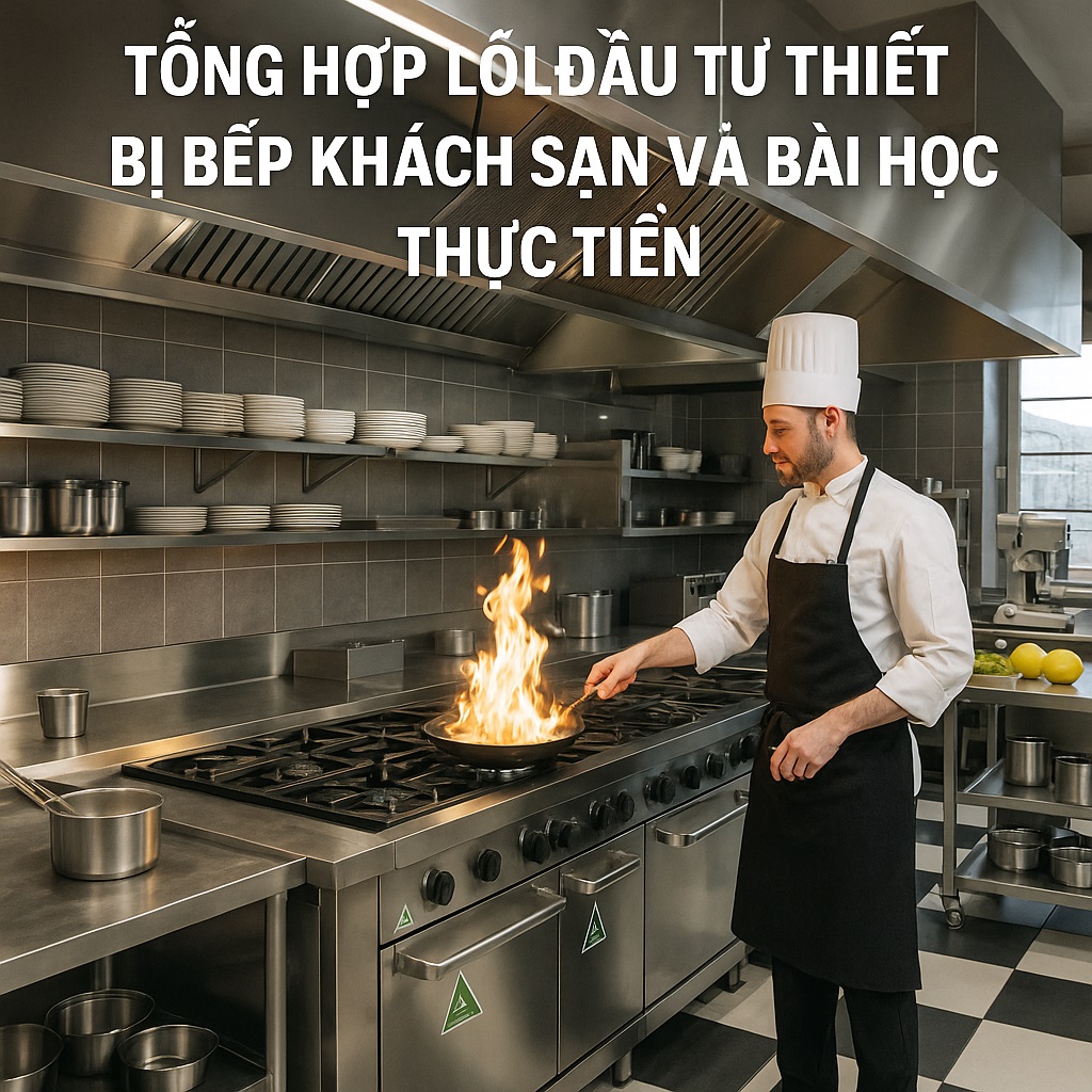 Tổng hợp lỗi đầu tư thiết bị bếp khách sạn và bài học thực tiễn Tổng hợp lỗi đầu tư thiết bị bếp khách sạn và bài học thực tiễn