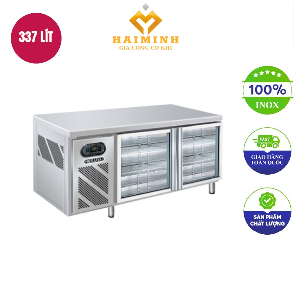 Ban mat inox 2 canh kinh Berjaya B2DC57 SM dai 15m