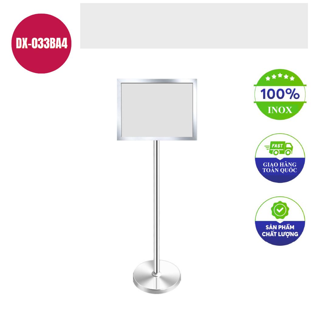 Bang chi dan inox A4 tang giam co thung DX 033BA4