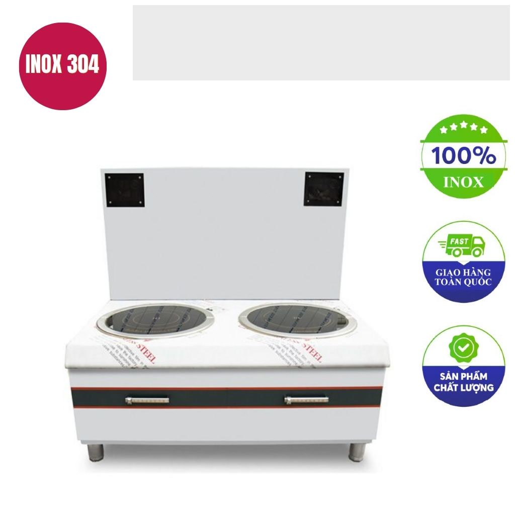 Bep ham doi dien tu 12kw mat phang kinh tron 1200x800x550mm