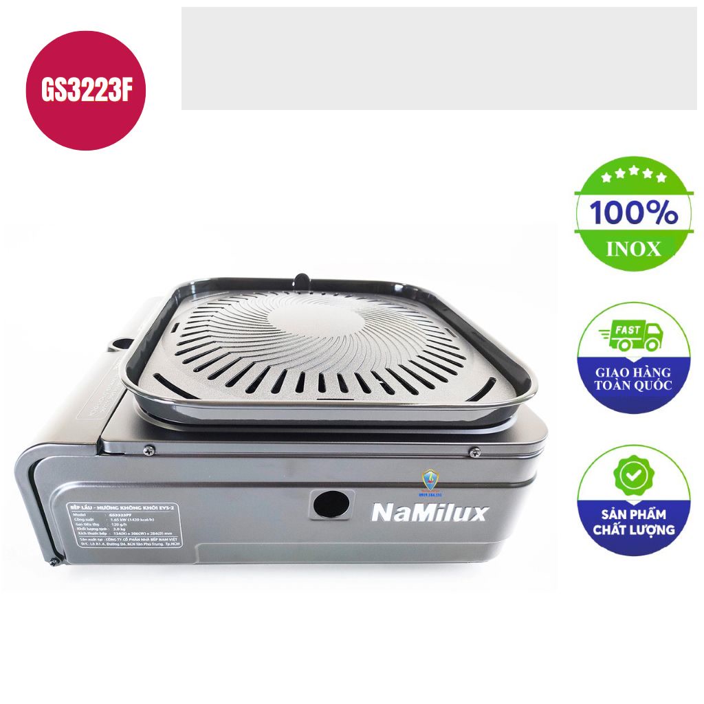 Bep lau nuong gas Namilux GS3223F