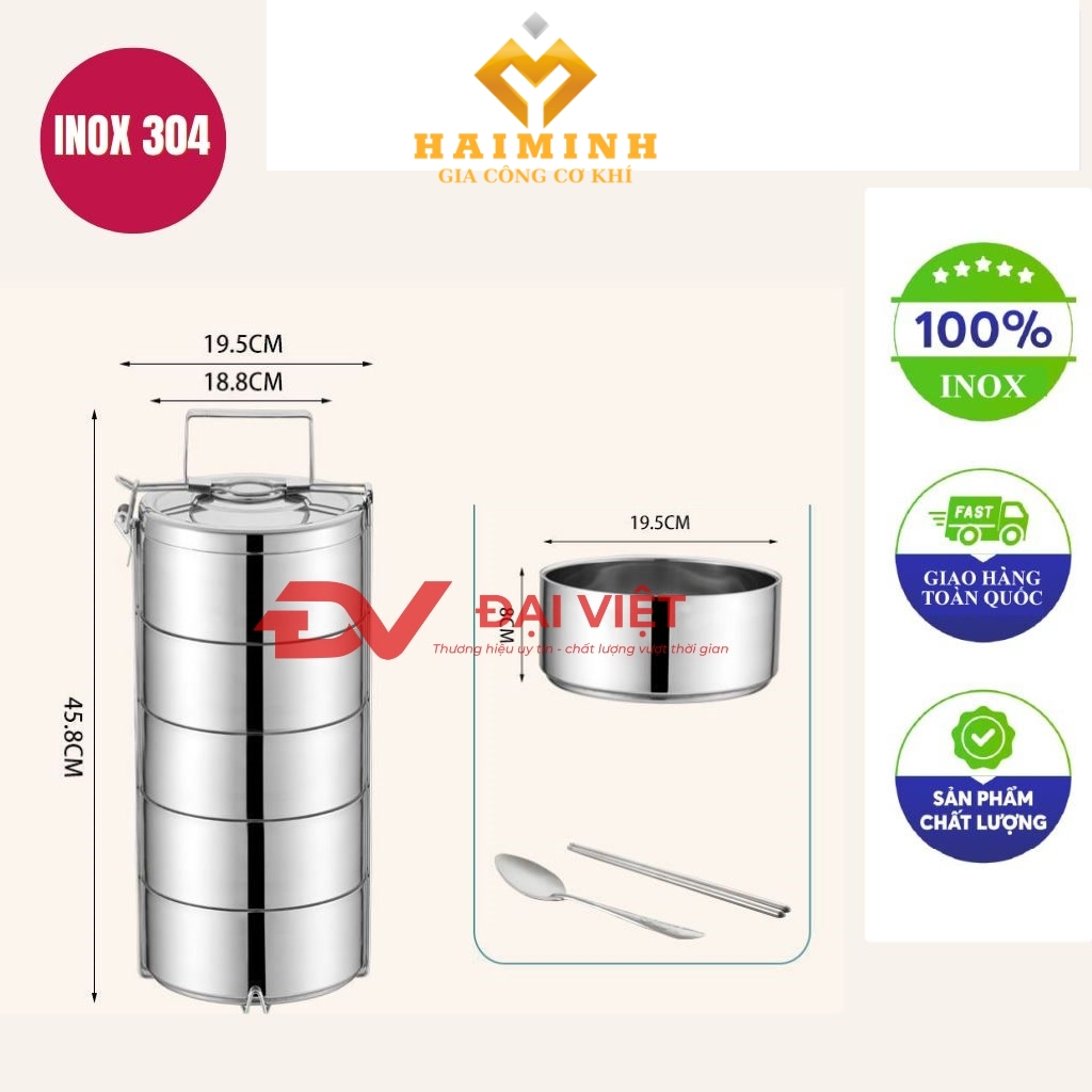 Camen Inox giu nhiet 5 ngan 20x45cm