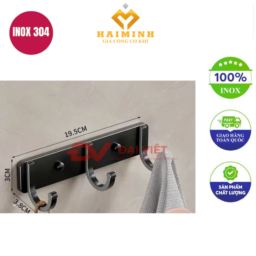 Moc inox treo tuong 195x3cm