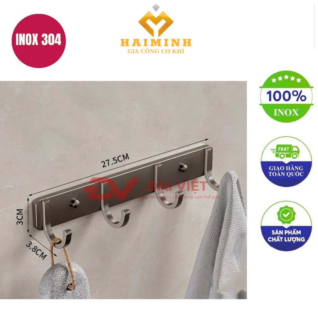 Moc inox treo tuong 27x3cm