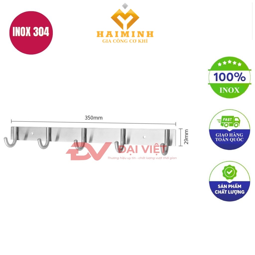 Moc inox treo tuong 35x29cm