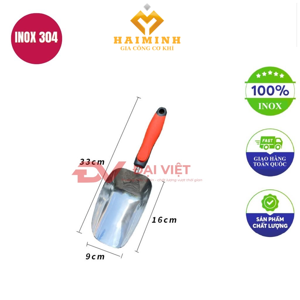 Muoi xuc da inox 33x9cm