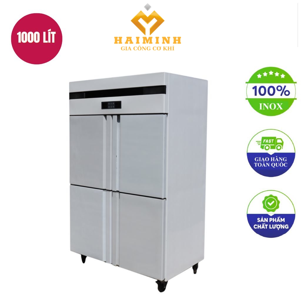 Tu dong 4 canh inox khong quat gio