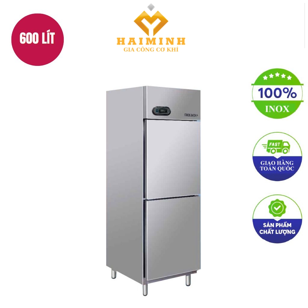 Tu dong dung 2 canh inox 600 Lit lam lanh bang quat gio