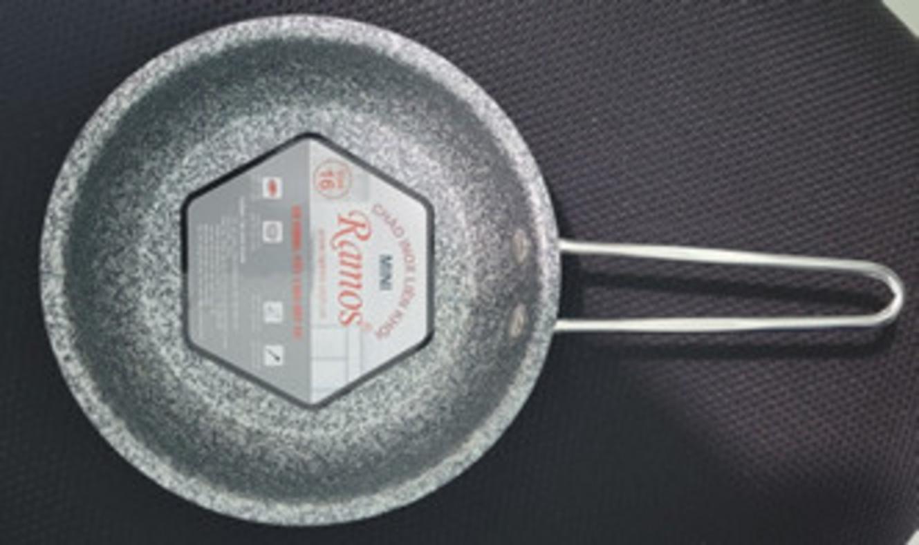 Chi tiết chảo inox liền khối 16cm