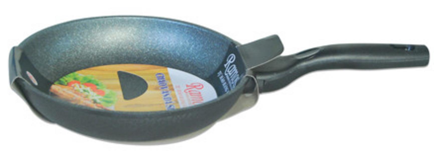 a durable vietnamese kitchen stone pattern frying pan on a modern stove