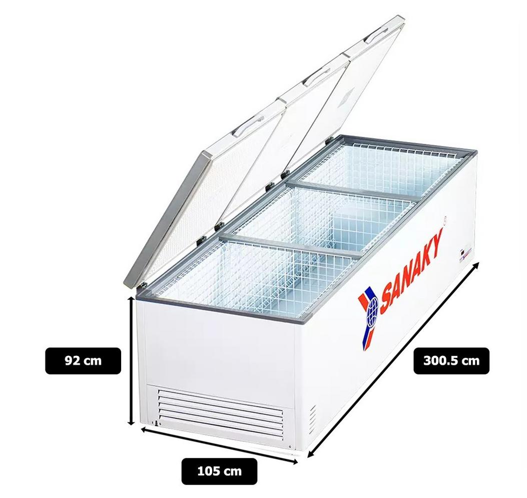 Tủ Đông Sanaky VH-1799HY dàn Đồng 1 ngăn 3 cánh 1500 lít