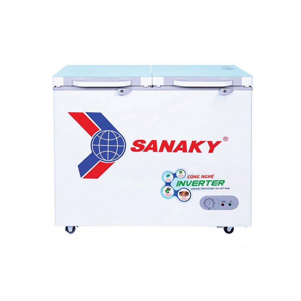Ảnh mô tả từng ưu điểm tủ đông inverter dàn lạnh đồng kính cường lực dung tích