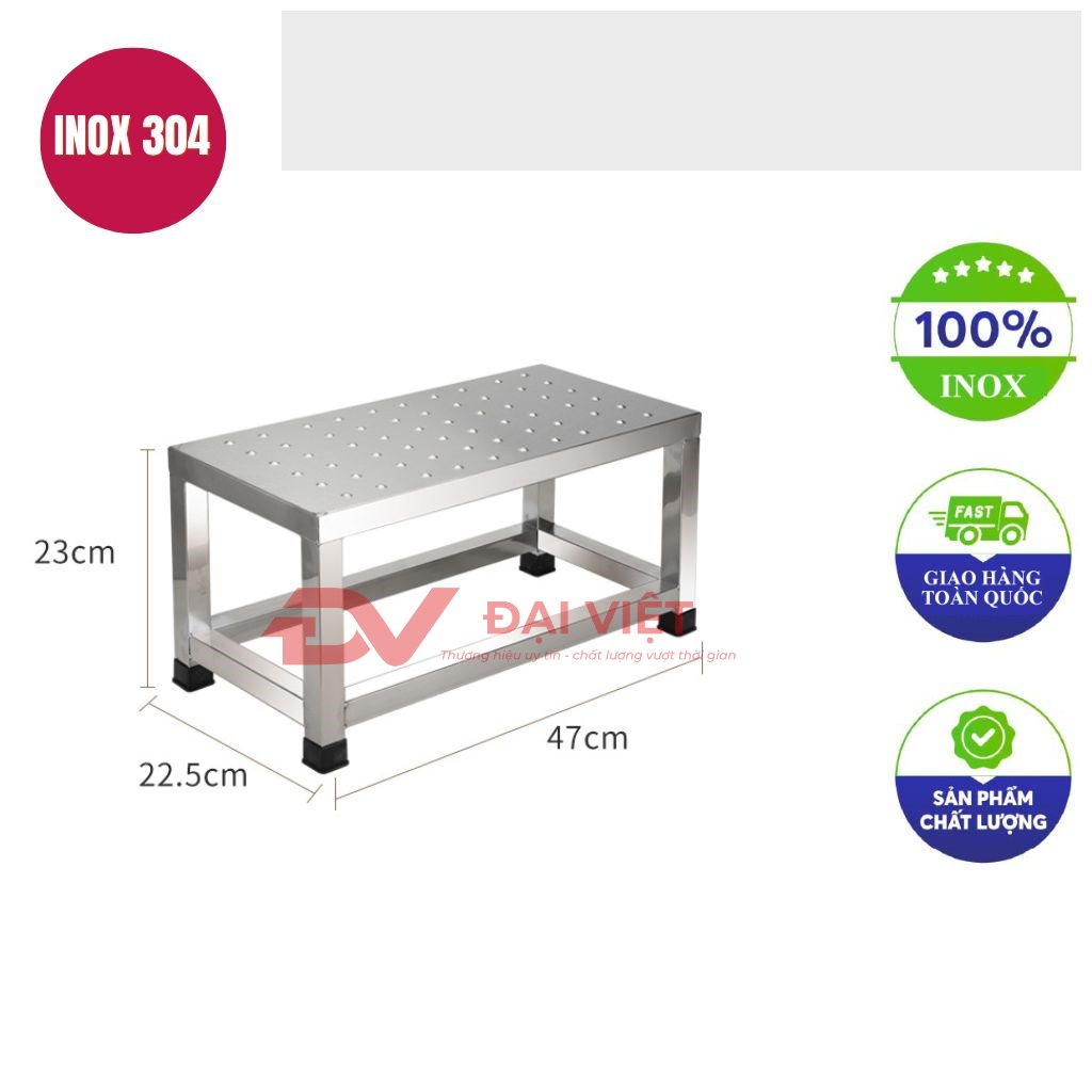 bac tam cap inox 1 bac 47x22x23cm