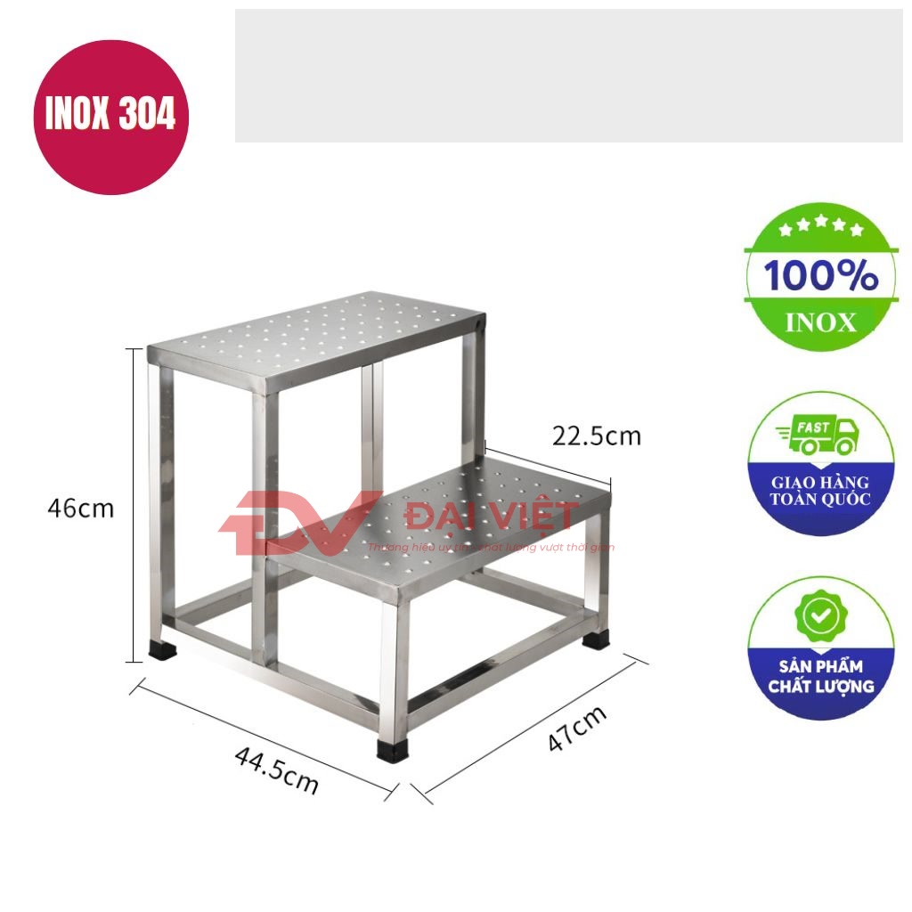 bac tam cap inox 2 bac 47x44x46cm