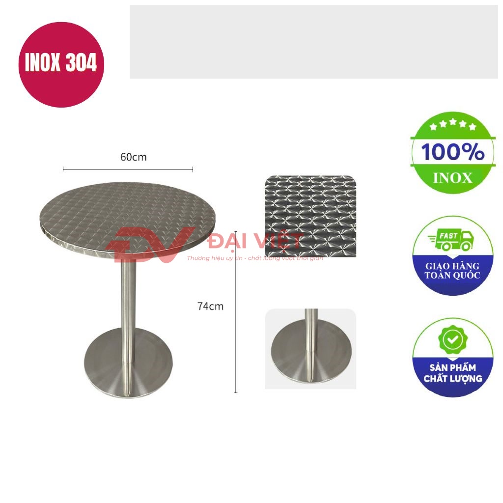 ban inox tron xuoc 60x74cm
