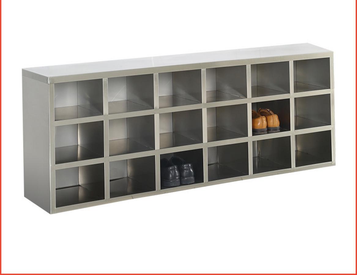 Bản thiết kế kỹ thuật chi tiết tủ giày inox 18 hộc