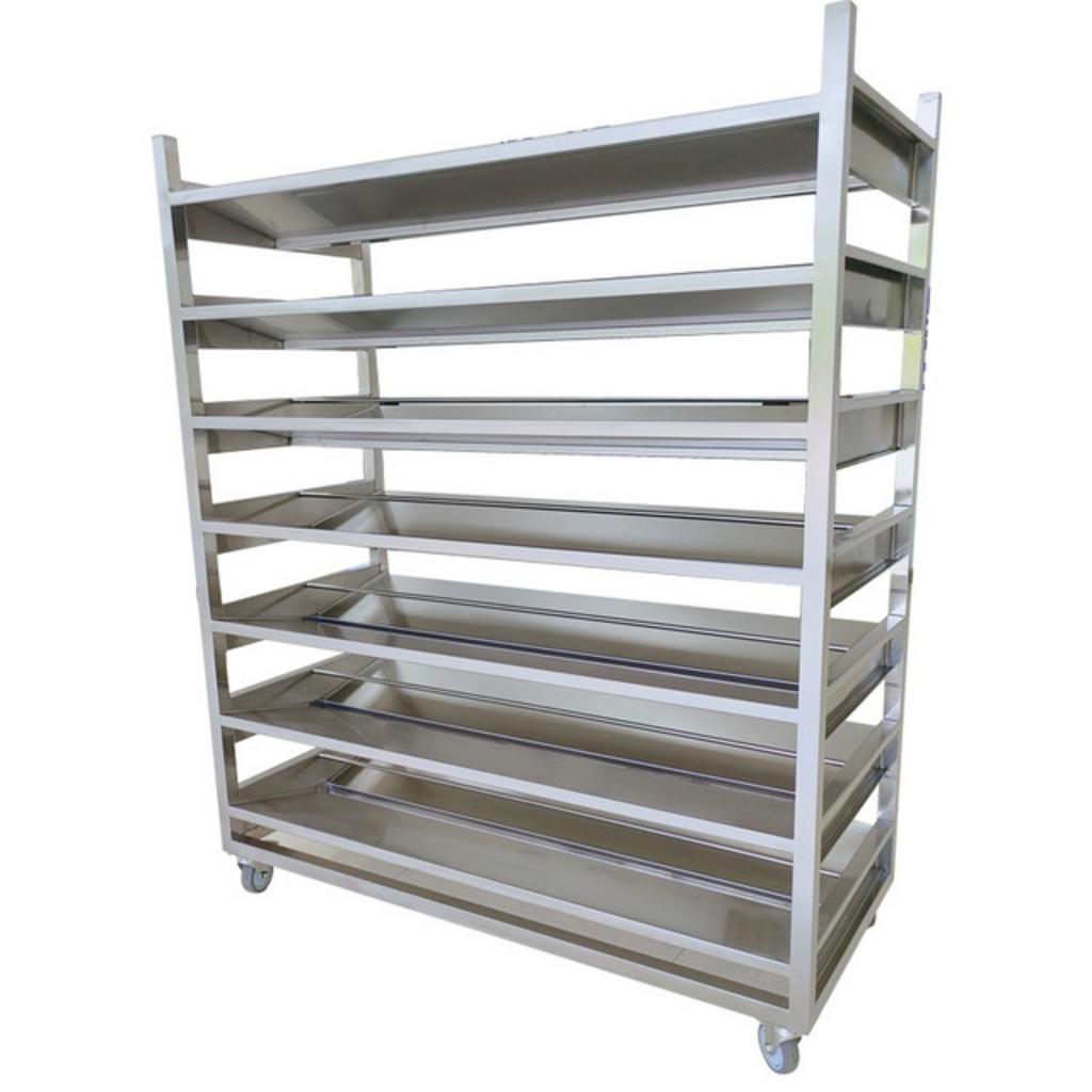 Bản thiết kế kỹ thuật chi tiết xe đẩy khay bánh inox 7 khay