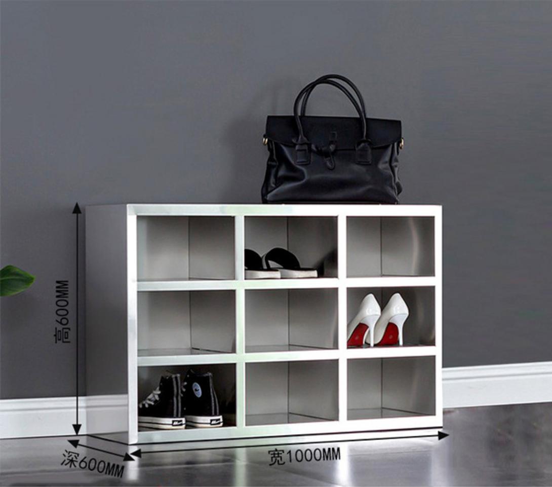 Bản vẽ kỹ thuật tủ giày inox 9 ngăn 1000x300x600mm