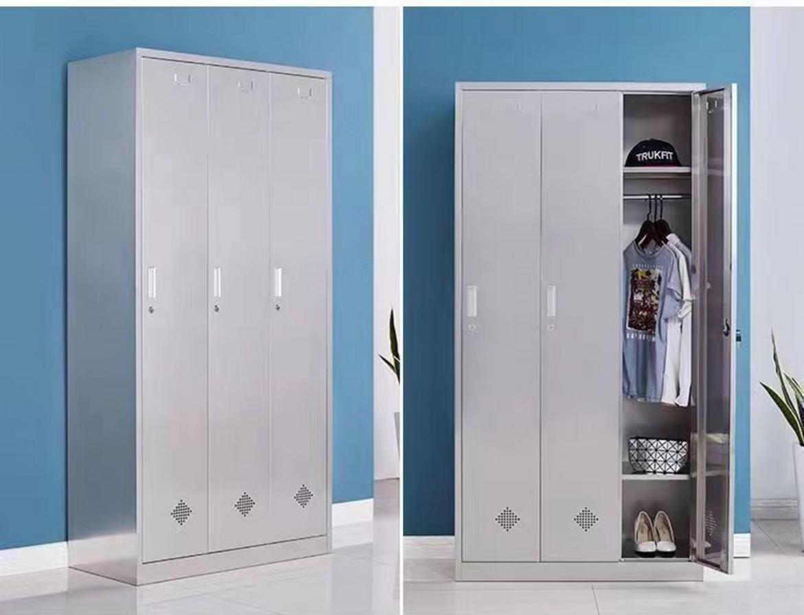 Bản vẽ kỹ thuật và thông số của tủ quần áo inox 3 cửa 1800x420x900mm