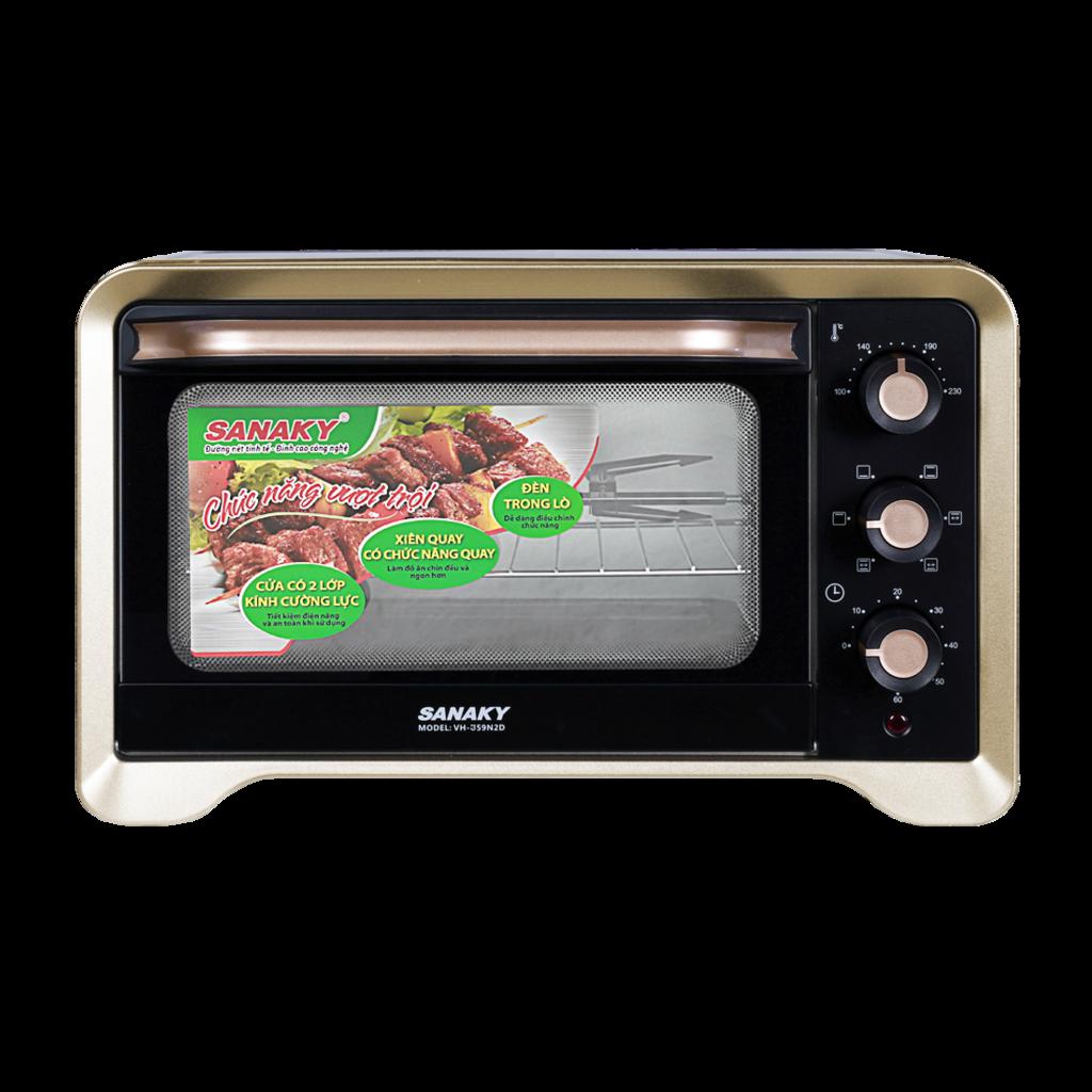 Công suất mạnh mẽ 1600W Lò Nướng Sanaky VH-359S2D/N2D