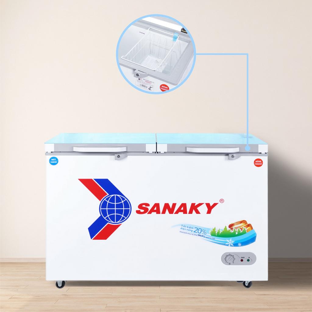 Thiết kế 2 ngăn Tủ Đông Mát Sanaky VH-3699W2KD