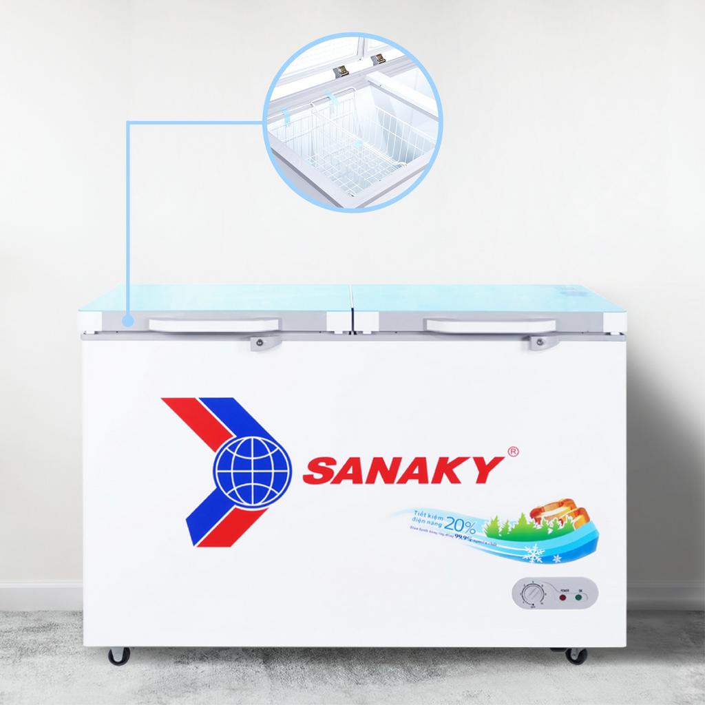 Dàn lạnh đồng trên tủ đông Sanaky VH-4099A2KD