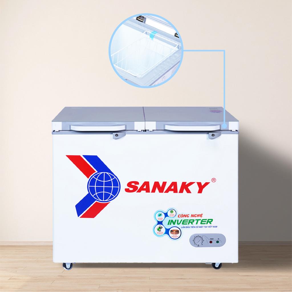 So sánh Tủ Đông Sanaky VH-2599A4K inverter 1 ngăn dàn Đồng 250 lít kính cường lực với sản phẩm cùng loại