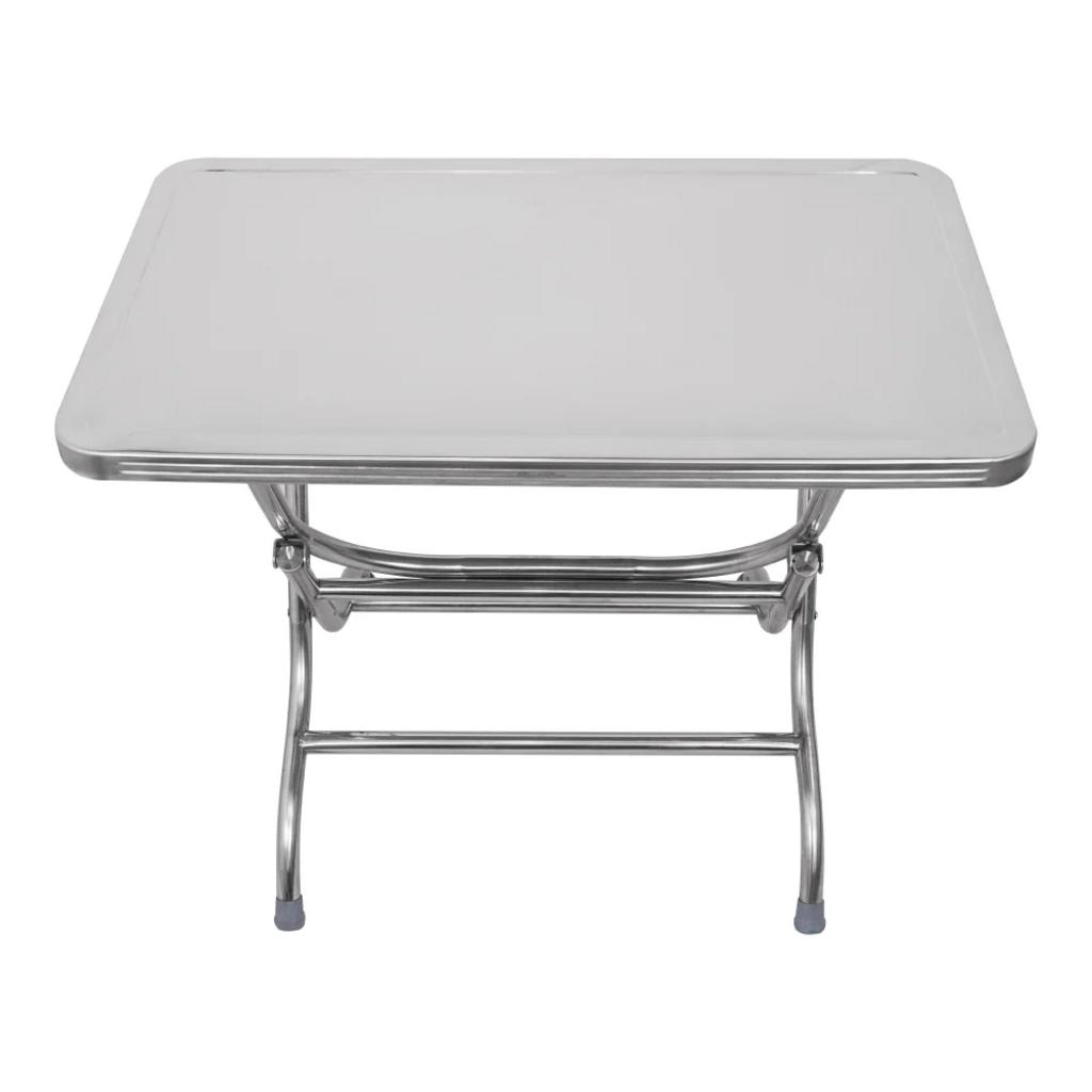 bảng thông số kỹ thuật chi tiết bàn inox vuông xếp gọn 1200x500mm