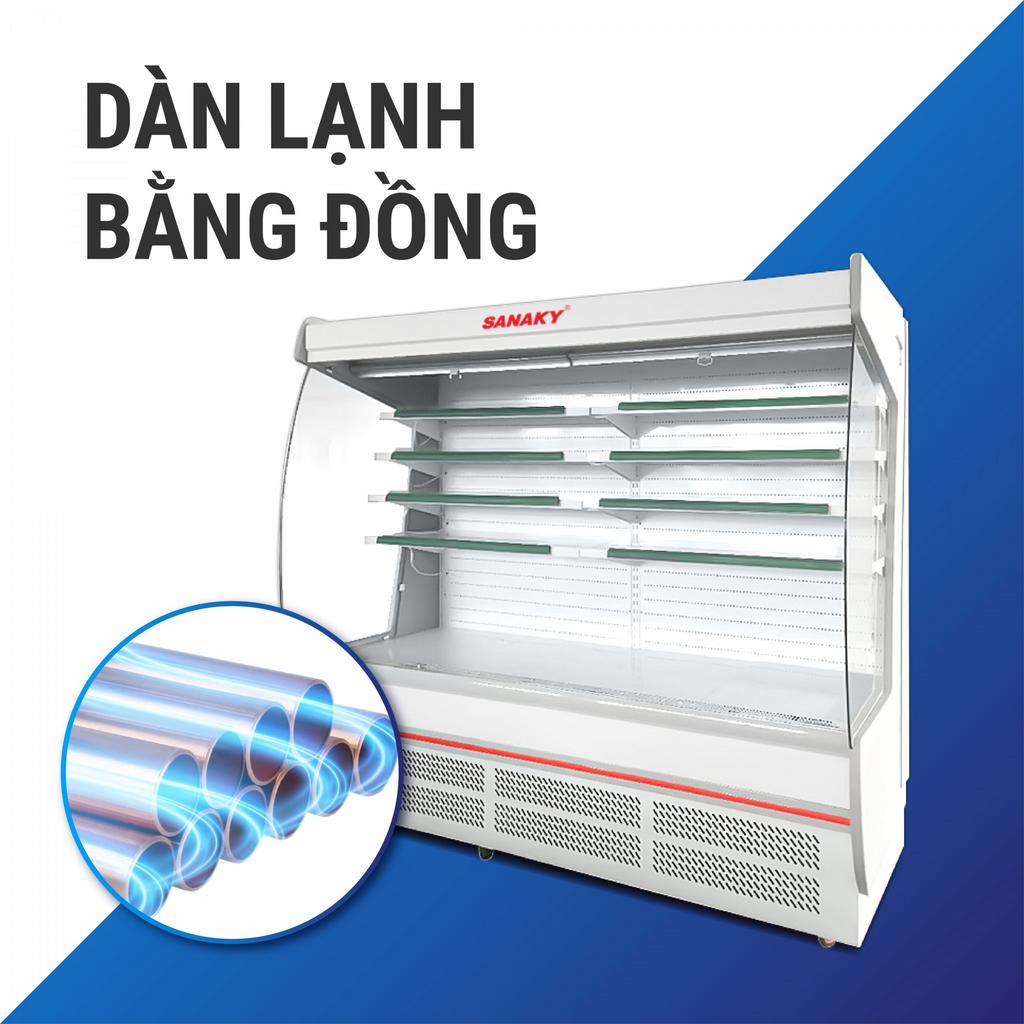 Bảng thông số kỹ thuật chi tiết của Tủ mát Sanaky VH-20HP dàn Đồng