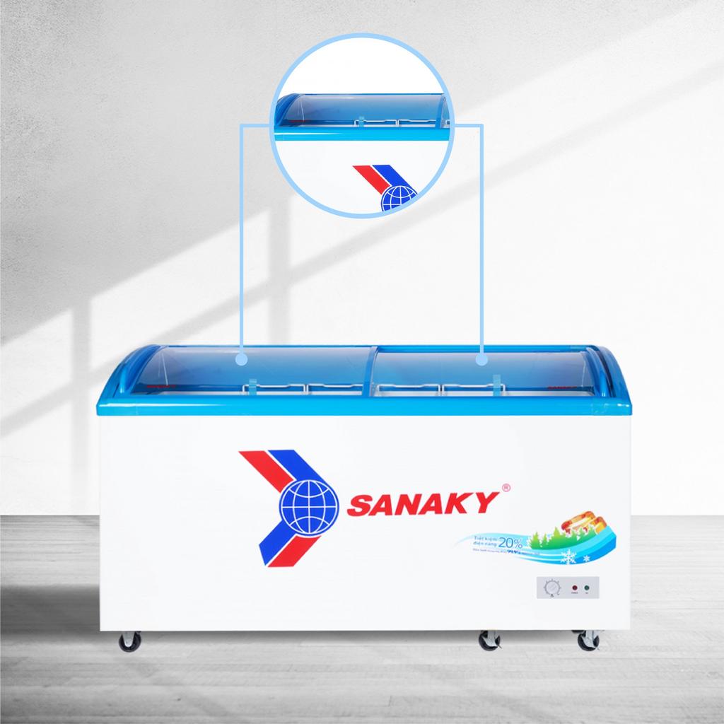 Thông số kỹ thuật Tủ Đông 1 ngăn mặt kính Sanaky VH-6899K dàn Đồng 680 lít