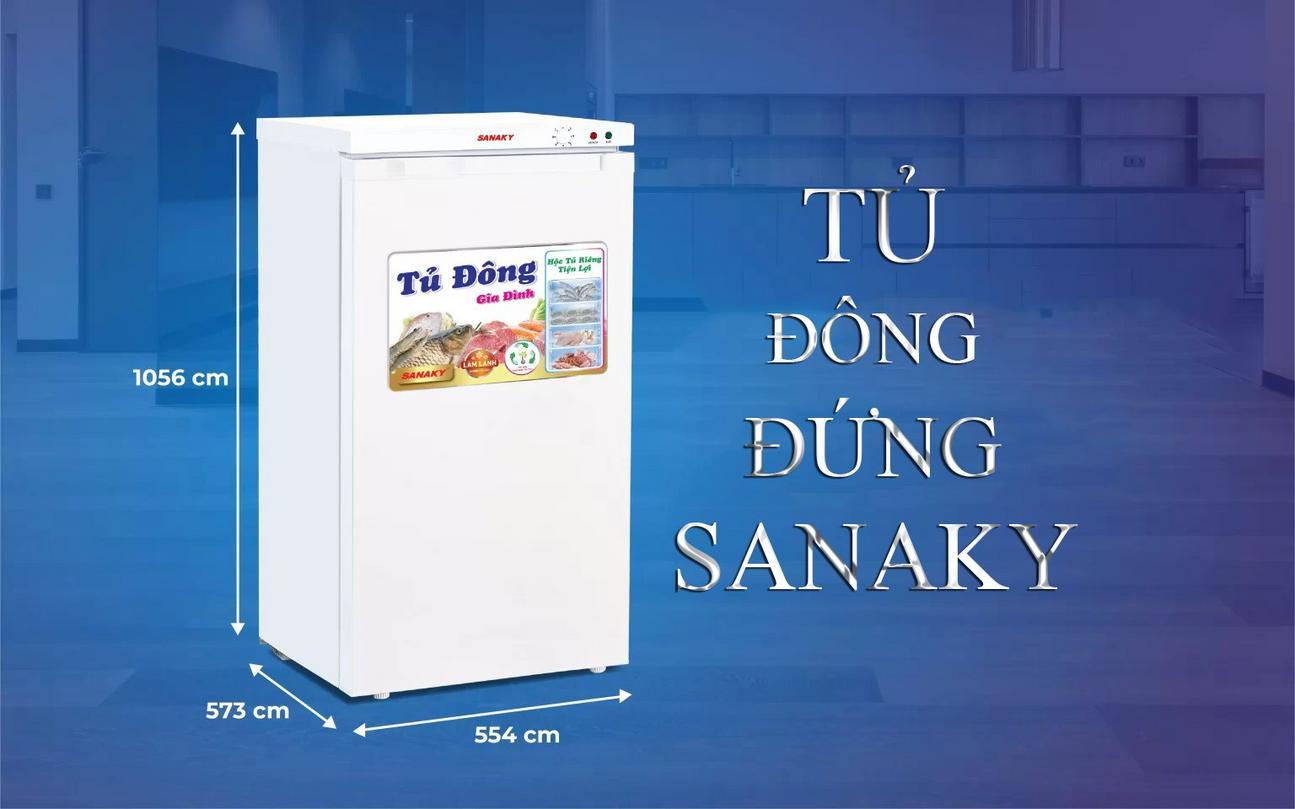 Thông số kỹ thuật Tủ Đông Đứng Sanaky VH-160VD