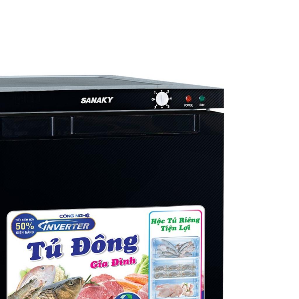 Thông số kỹ thuật Tủ Đông Đứng Sanaky VH-180VD3 Dàn Nhôm 1 Ngăn 150 Lít