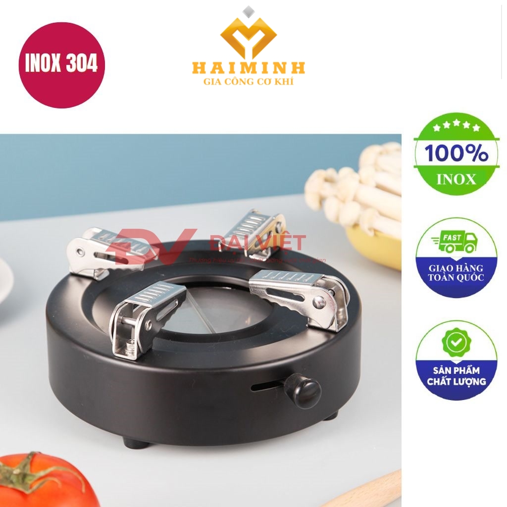 bep con inox tron mau den 18cm