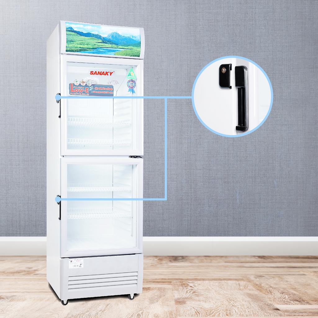 So sánh Tủ Mát 2 cánh trên dưới Sanaky VH-218WL