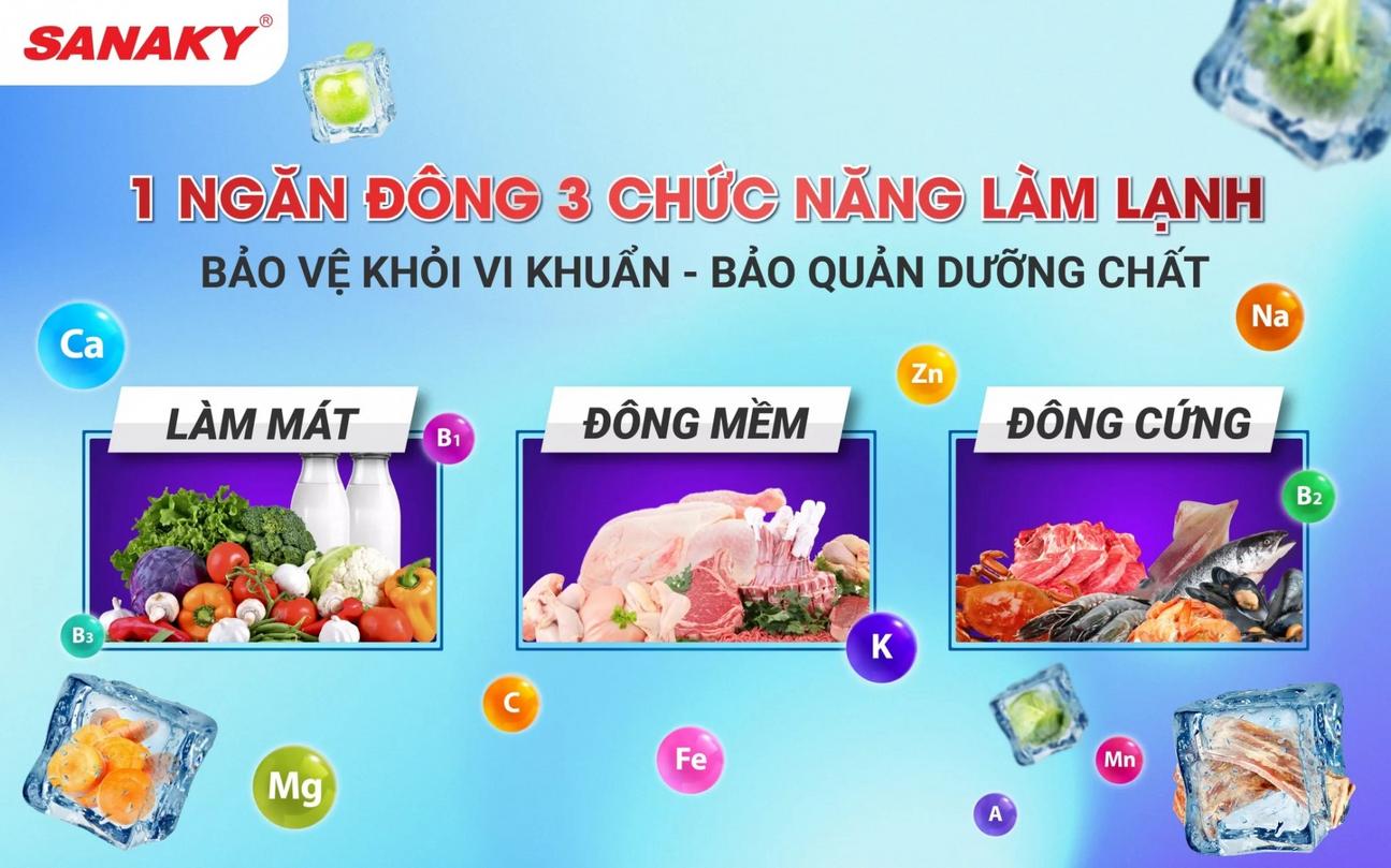 Dung tích lớn 660 lít phù hợp kinh doanh và gia đình đông người