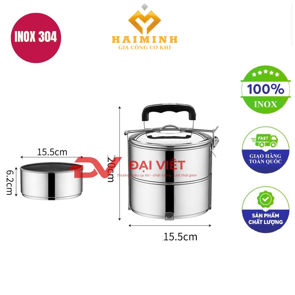 camen inox 2 ngan 15x20cm
