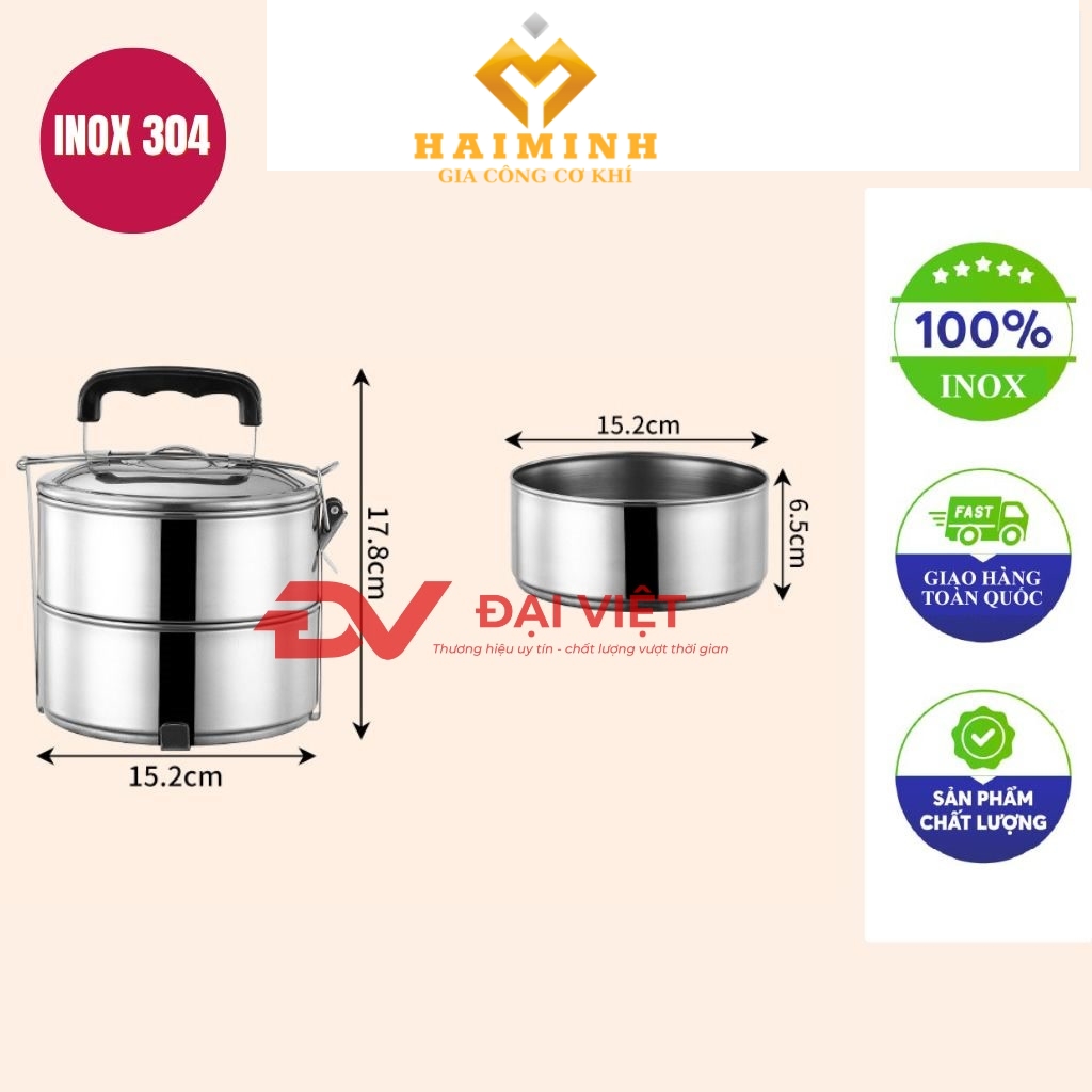camen inox 2 ngan 16x17cm
