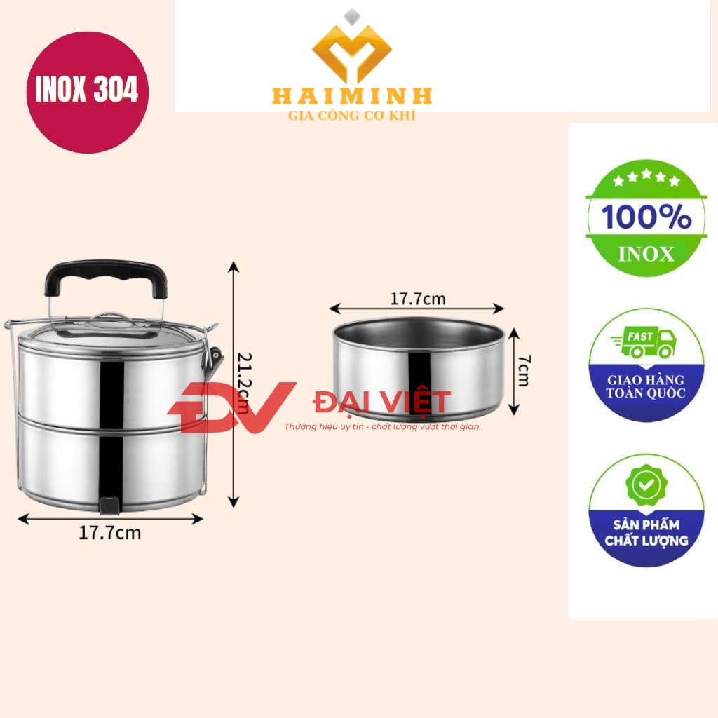 camen inox 2 ngan 18x21cm