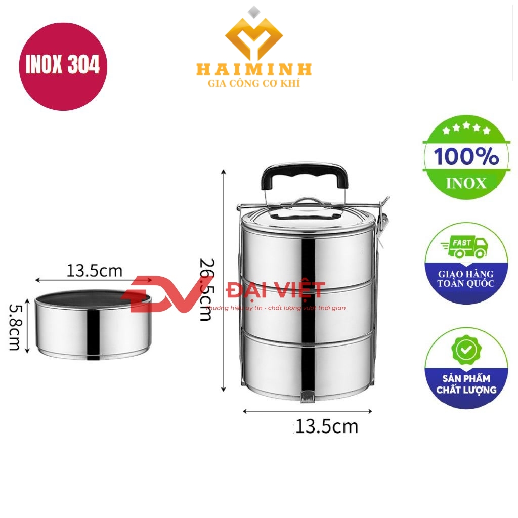 camen inox 3 ngan 14x26cm