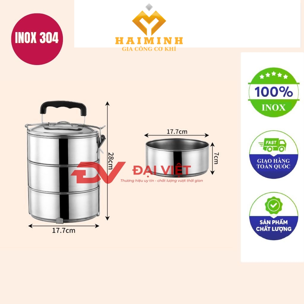 camen inox 3 ngan 18x28cm