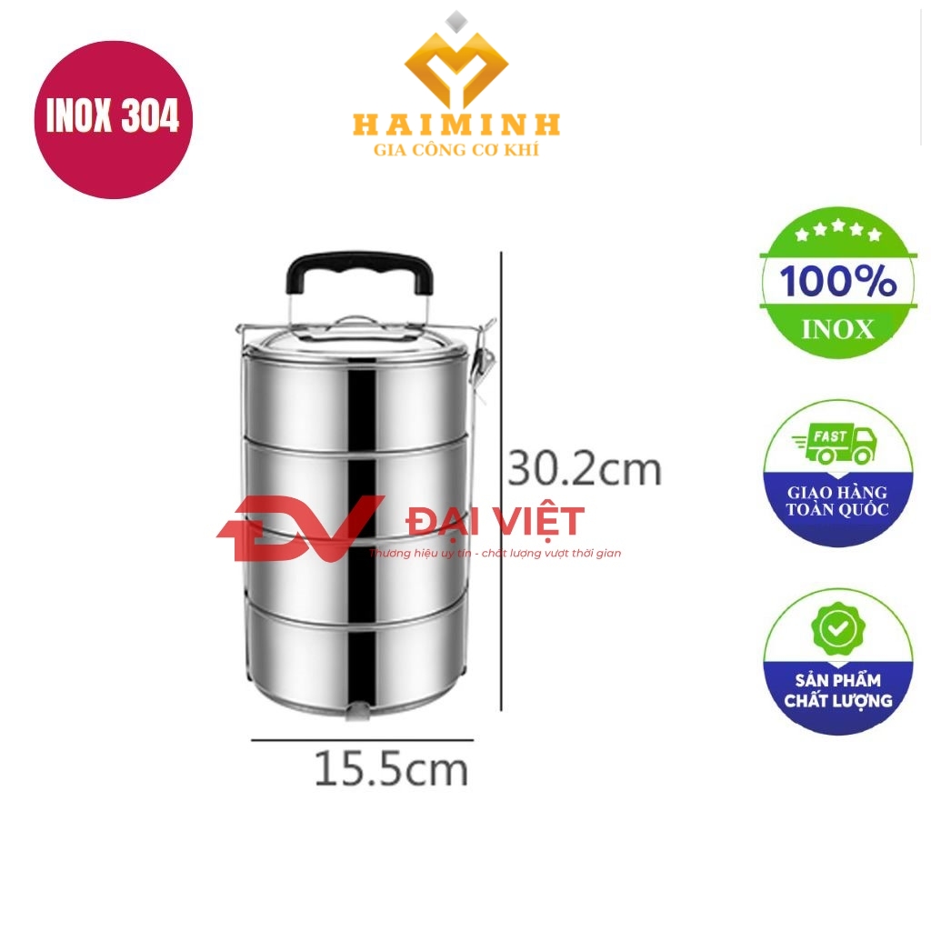 camen inox 4 ngan 15x30cm