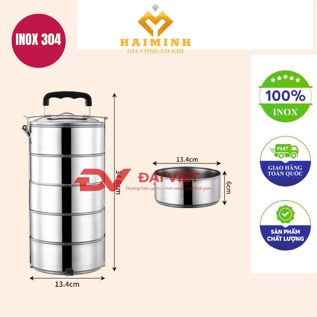 camen inox 5 ngan 14x34cm