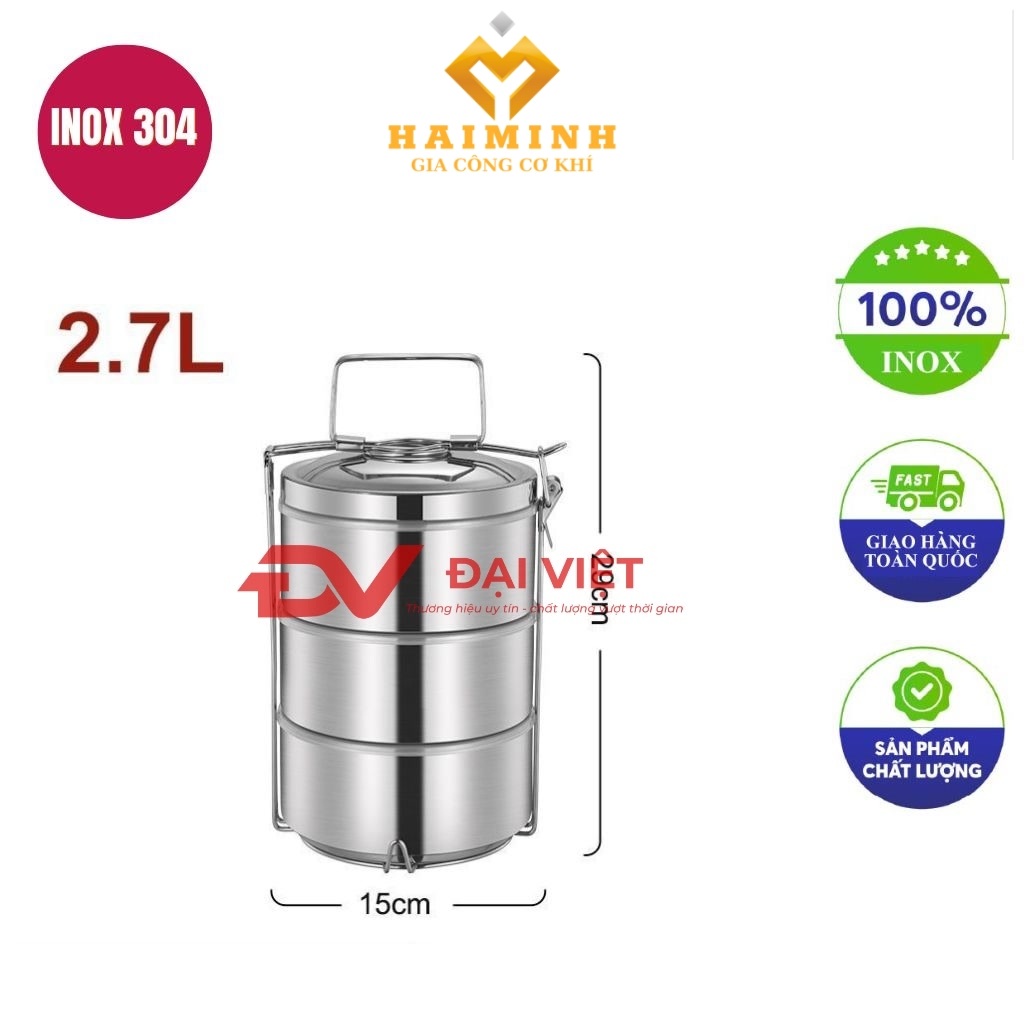 camen inox giu nhiet 3 ngan 15x29cm