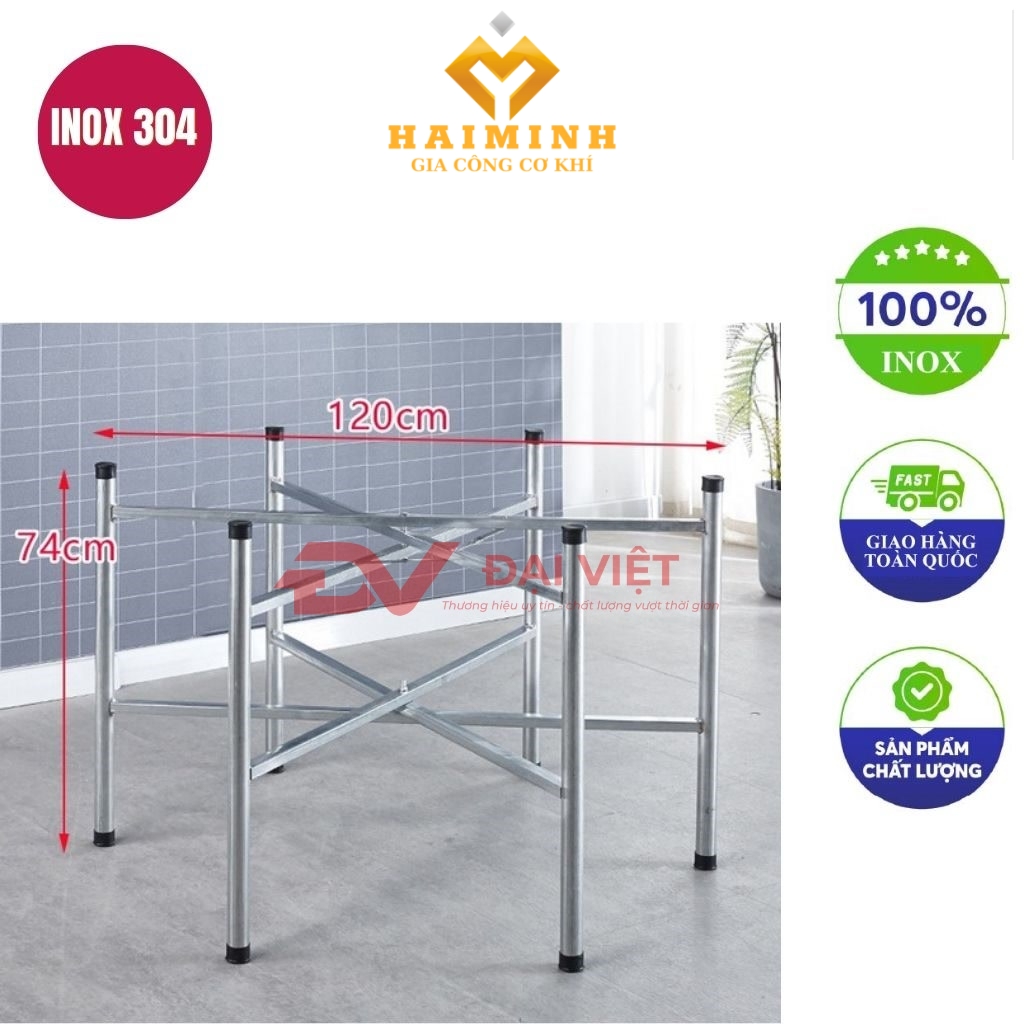 chan ban inox 120x74cm