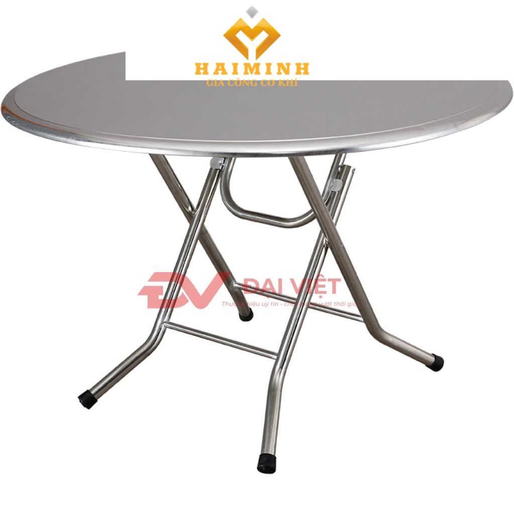 Chân bàn inox có núm tăng chỉnh chiều cao chi tiết rõ nét