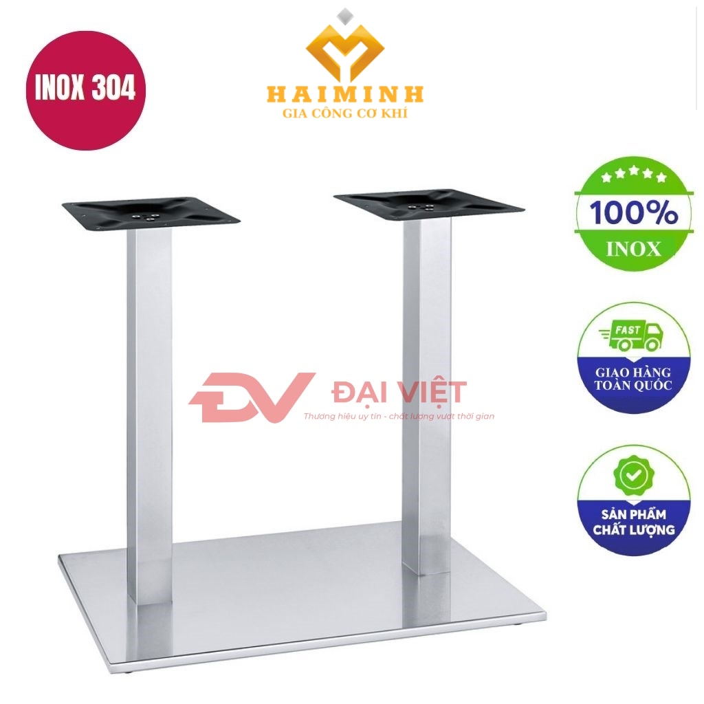 chan ban inox doi 700x400x720mm