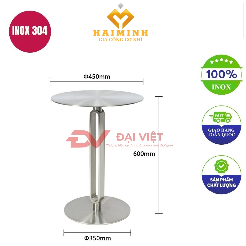 chan ban inox tron 2 mat 350x600mm