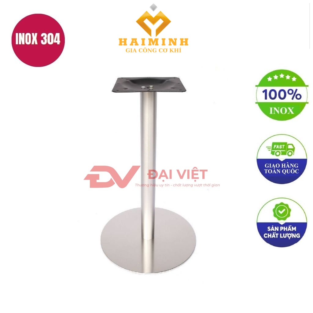 chan ban inox vuong 250x250x720mm