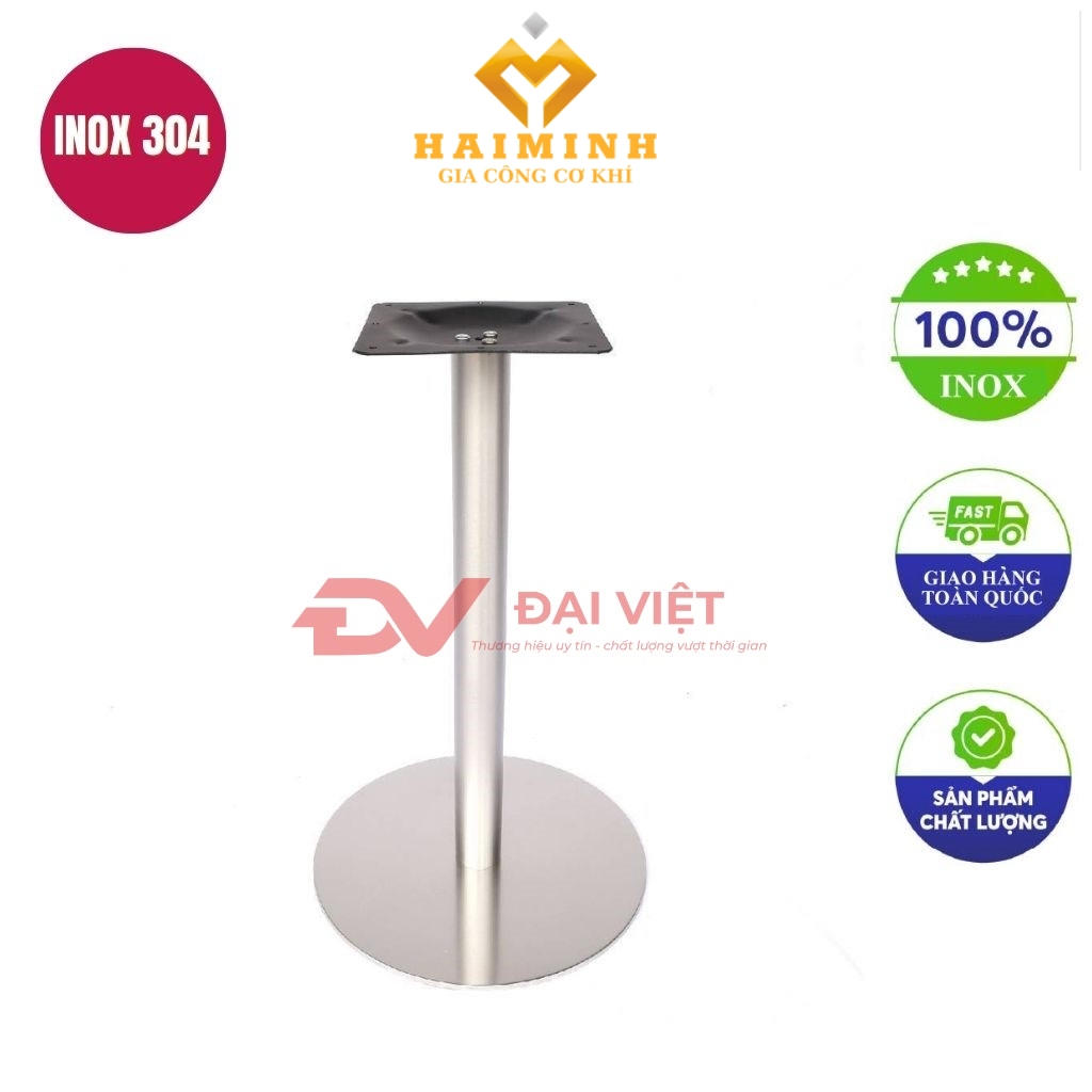 chan ban inox vuong 350x350x720mm