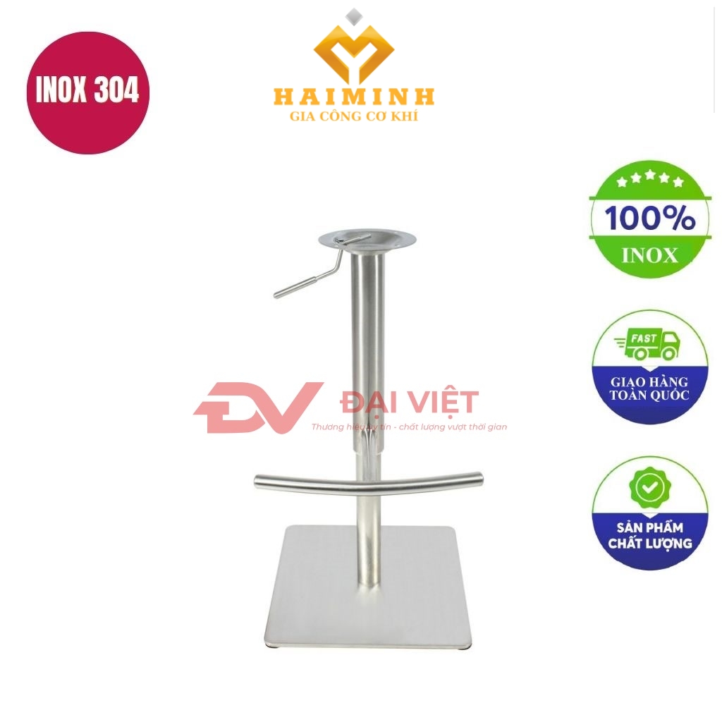chan ban inox vuong 400x400x700mm